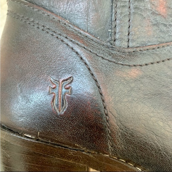 Frye- Sexy Tall dark brown boots genuine leather - Picture 5 of 10